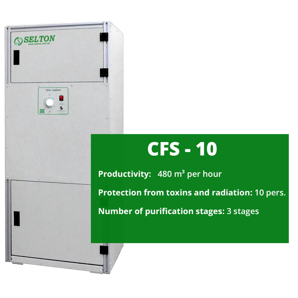 Supply air filter ventilation unit CFS-10