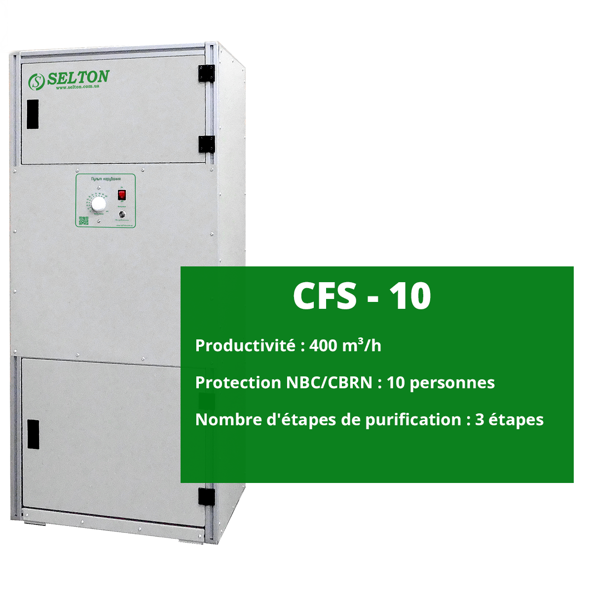 Unité de ventilation à filtre CFS-10