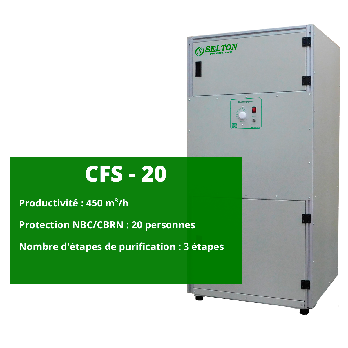 Unité de ventilation à filtre CFS-20