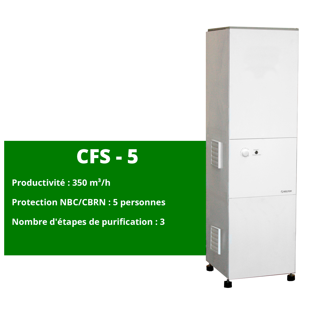 Unité de ventilation à filtre CFS-5