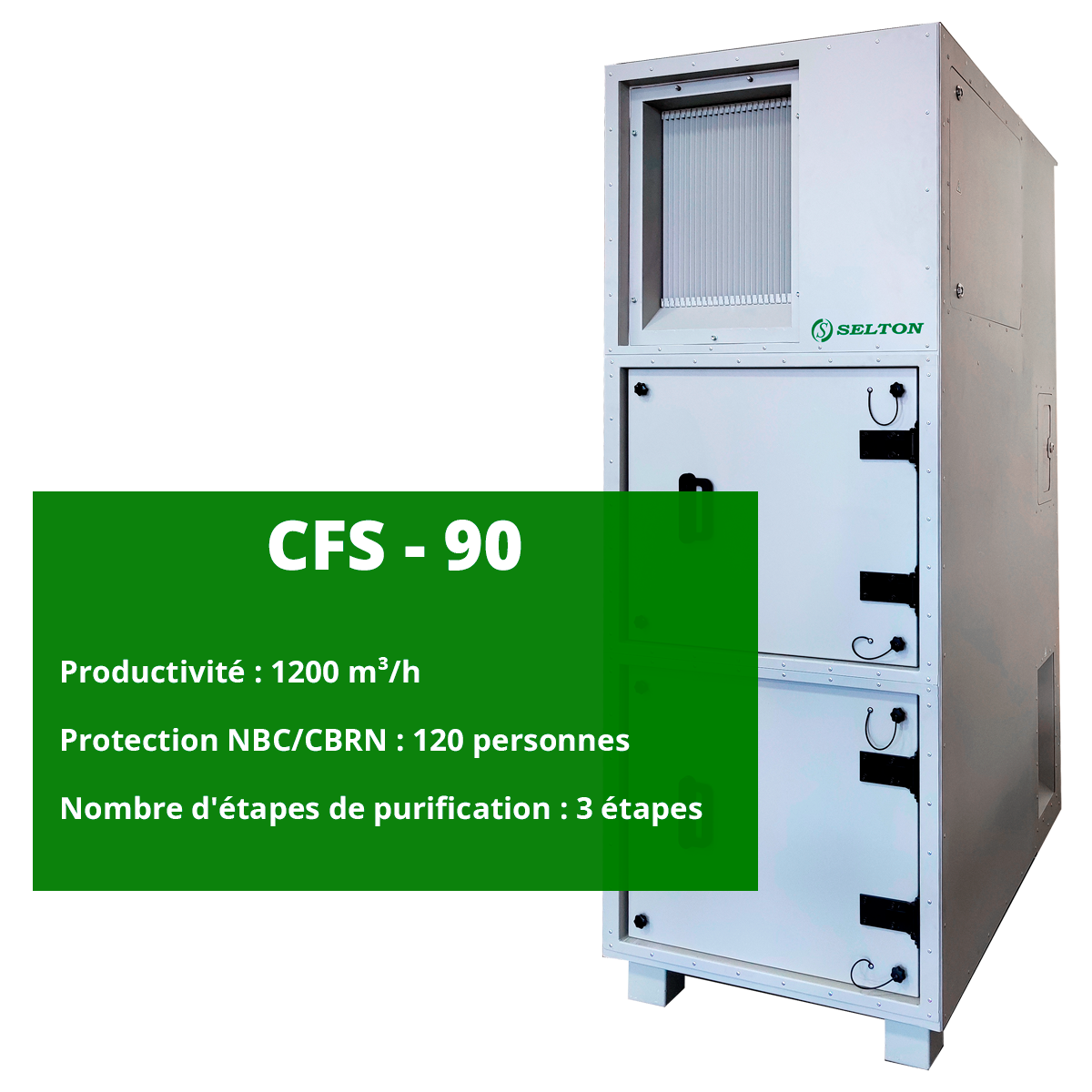 Unité de filtration et de ventilation CFS-90